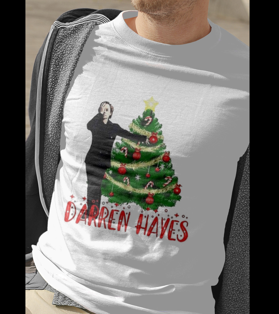 Darren Hayes Christmas Tree Candy Cane Star Holiday T-Shirt