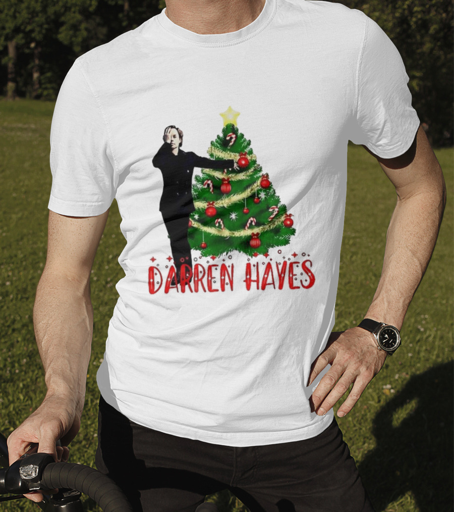 Darren Hayes Christmas Tree Candy Cane Star Holiday T-Shirt