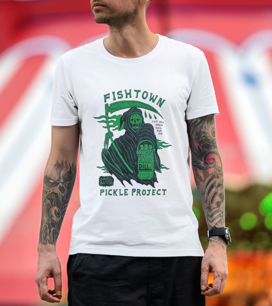 Fishtown Philly Pickle Project Habanero Dill Grim Reaper Small Batch T-Shirt