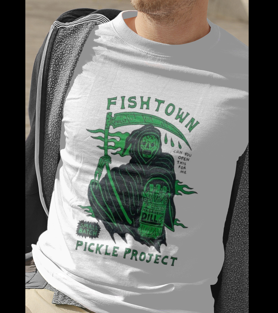 Fishtown Philly Pickle Project Habanero Dill Grim Reaper Small Batch T-Shirt