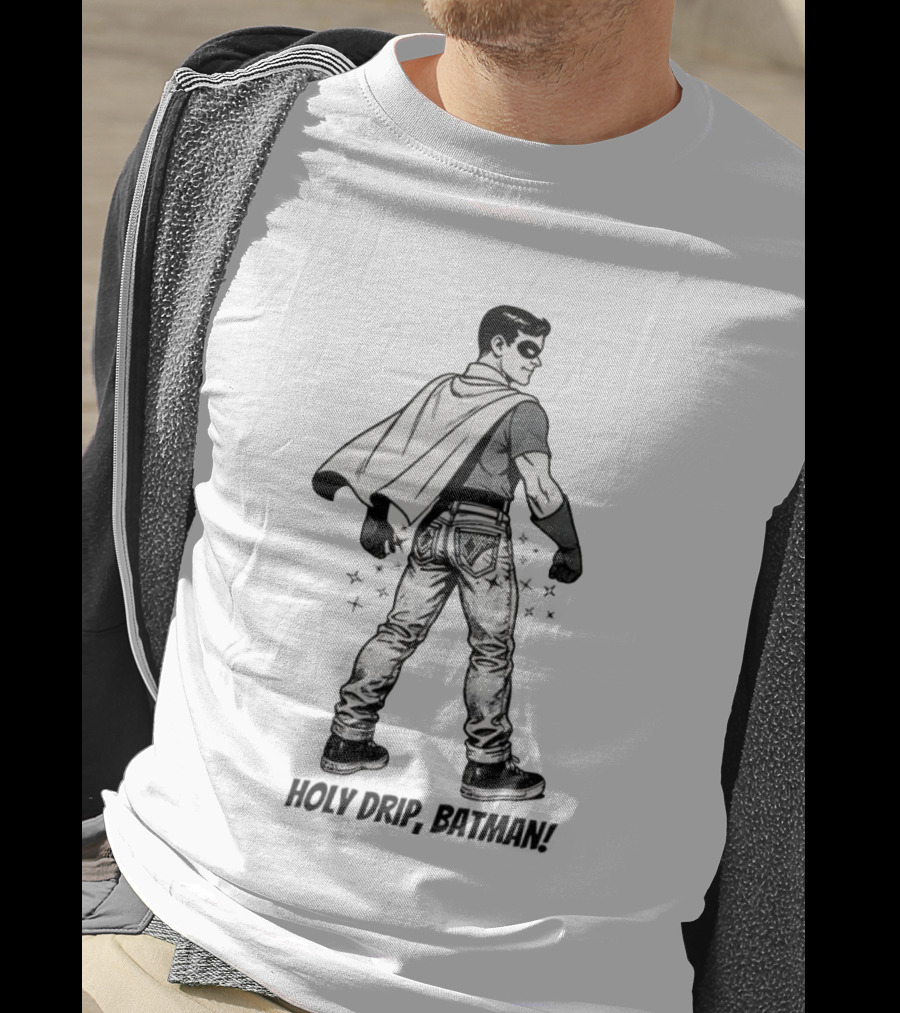 Holy Drip Batman Vintage Sidekick In Denim Style Icon T-Shirt