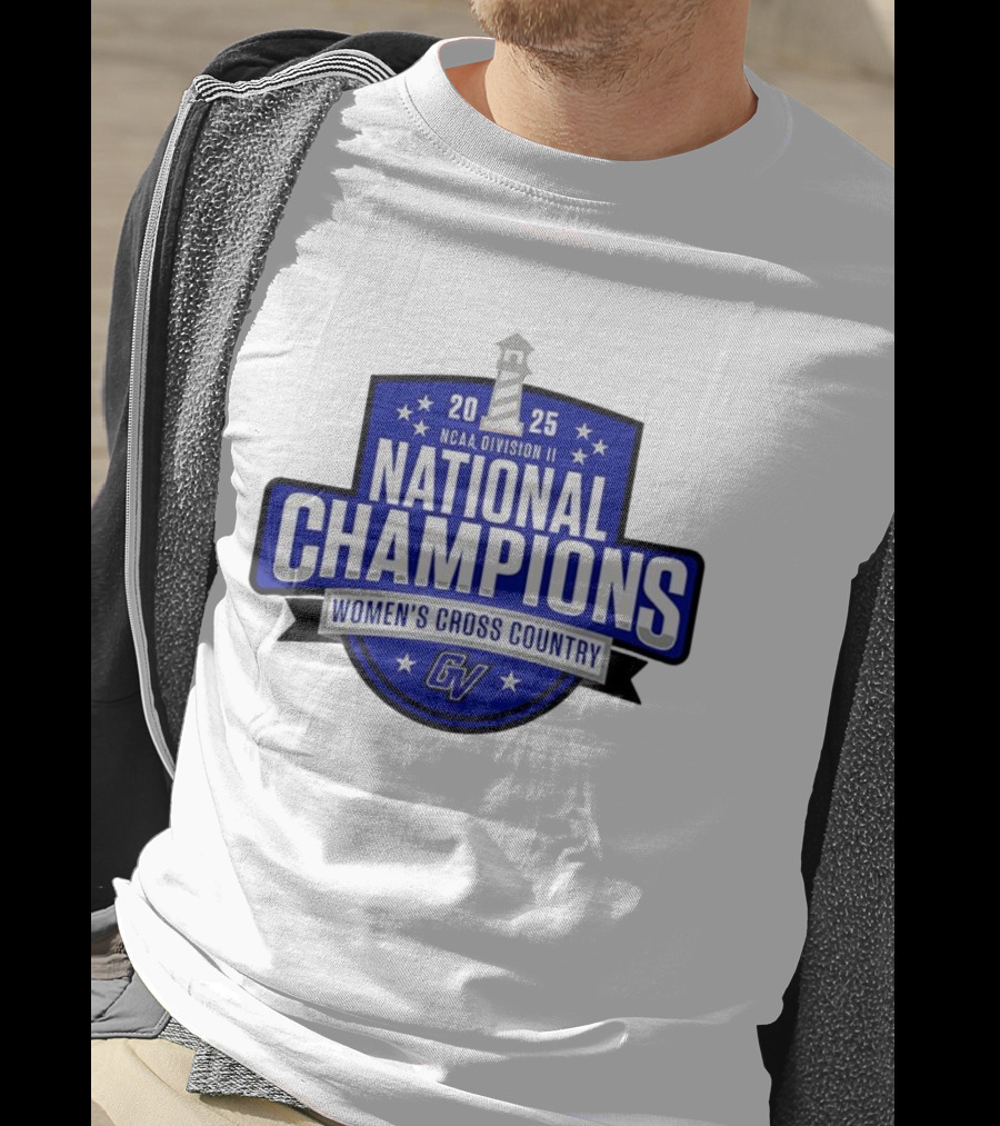 NCAA Division II Women's Cross Country 2025 National Champions GVSU T-Shirt