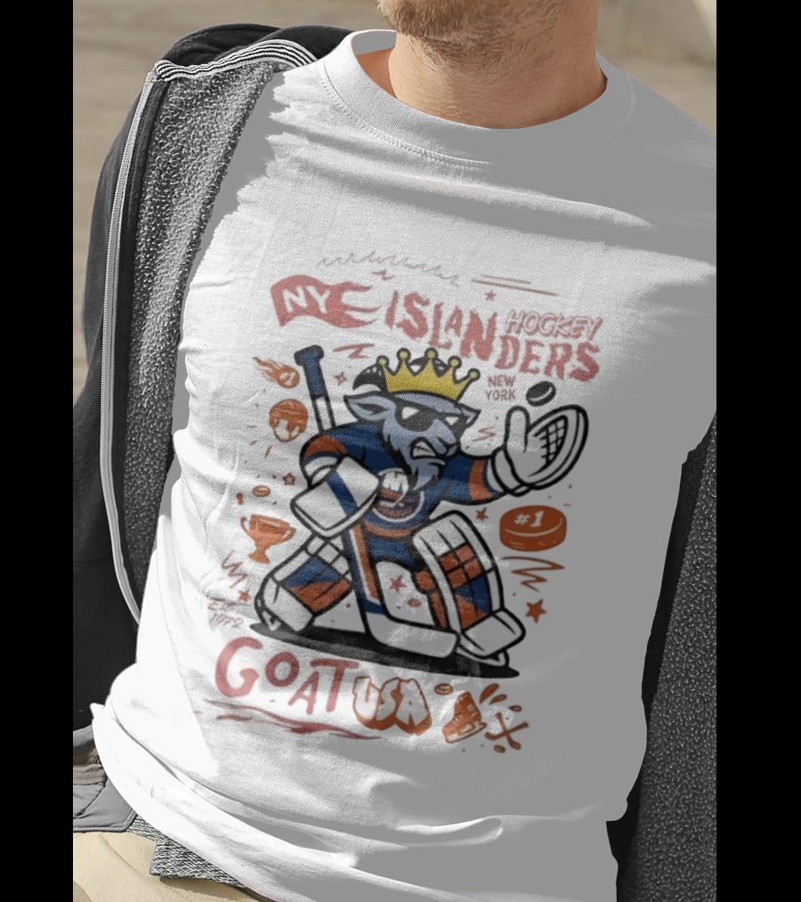 NY Islanders Goat USA Hockey Holiday Fun T-Shirt