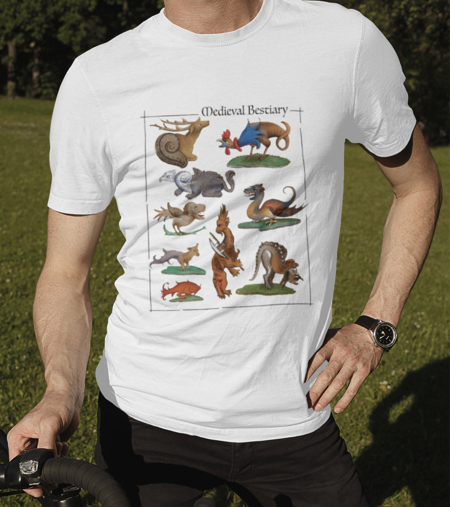 Medieval Bestiary Mythical Creatures Compilation T-Shirt