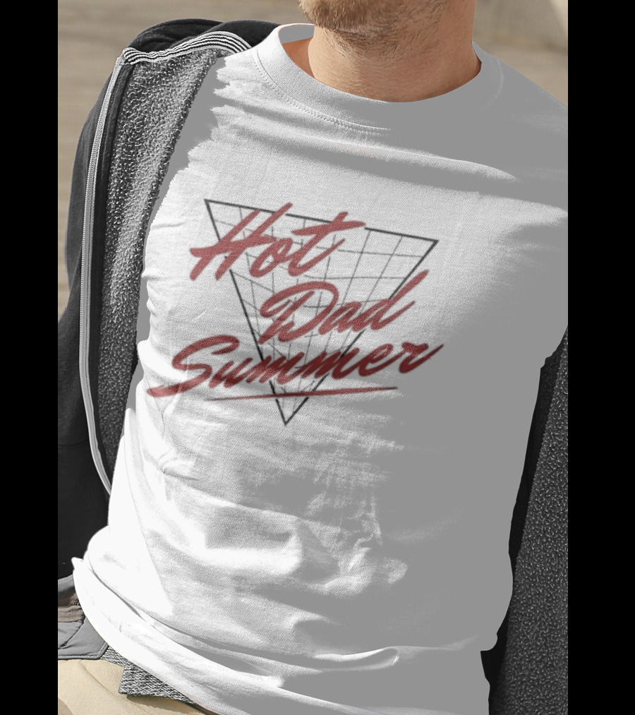 Hot Dad Summer Retro Triangle Vibes T-Shirt