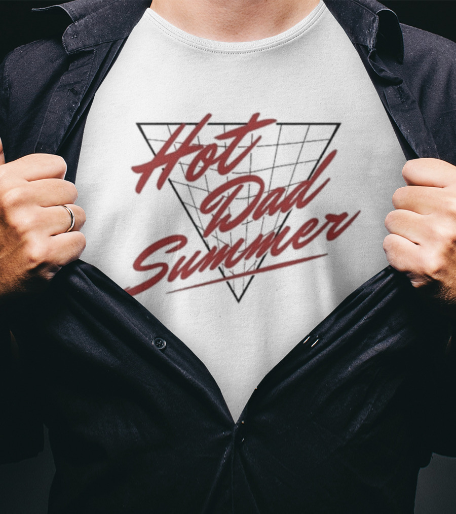 Hot Dad Summer Retro Triangle Vibes T-Shirt