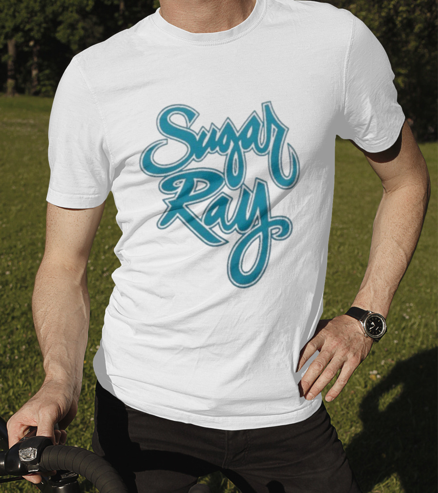 Sugar Ray Retro Blue Script Emblem T-Shirt