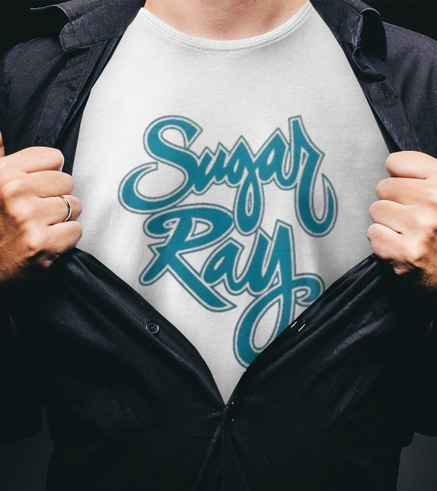 Sugar Ray Retro Blue Script Emblem T-Shirt