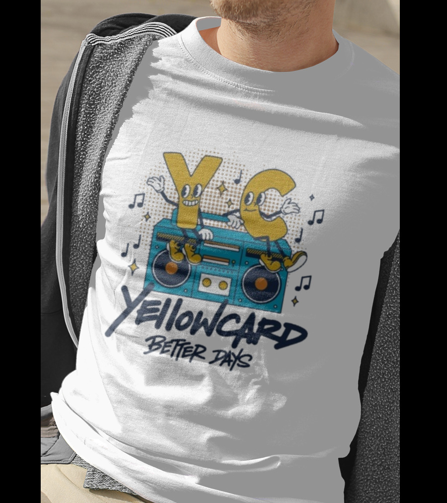 YC Yellowcard Better Days Buddies Boombox Duet T-Shirt