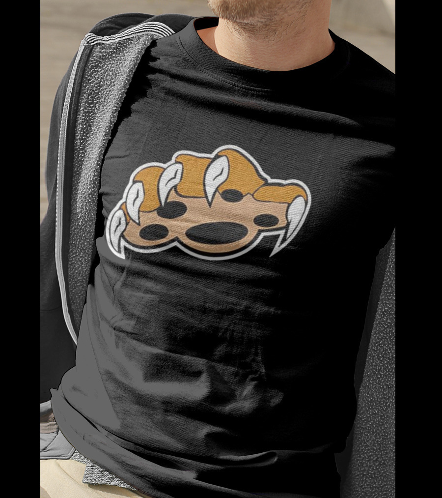 Cat Paw Swipe Claw Scratch Icon Graphic T-Shirt