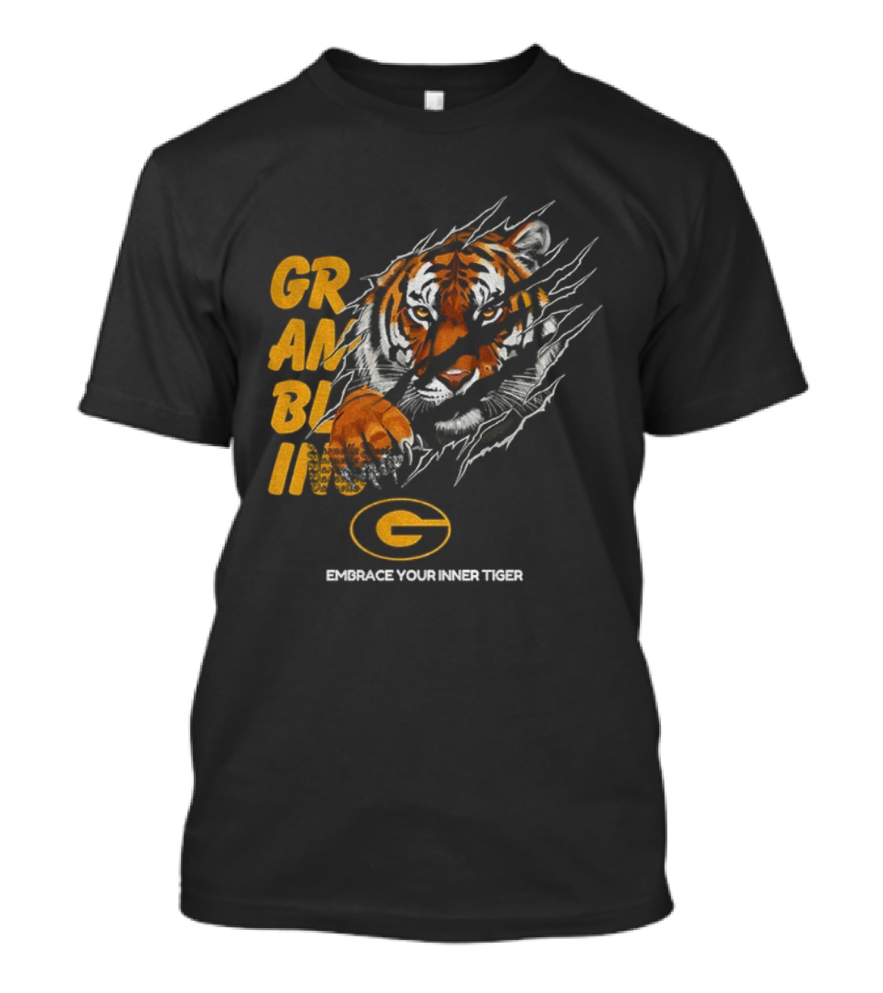Grambling State Tigers Embrace Your Inner Tiger Fierce Mascot Roar T-Shirt