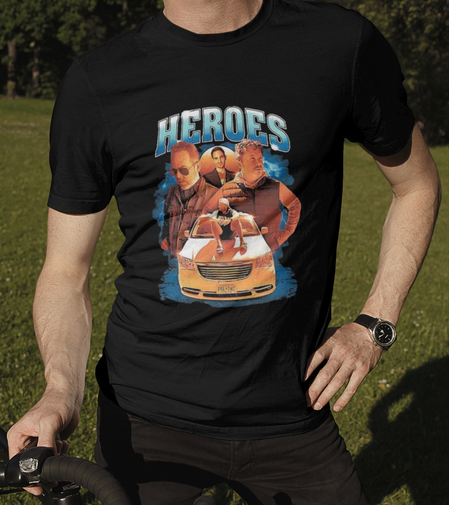 Heroes Pre-Inc Car Scene Trio T-Shirt