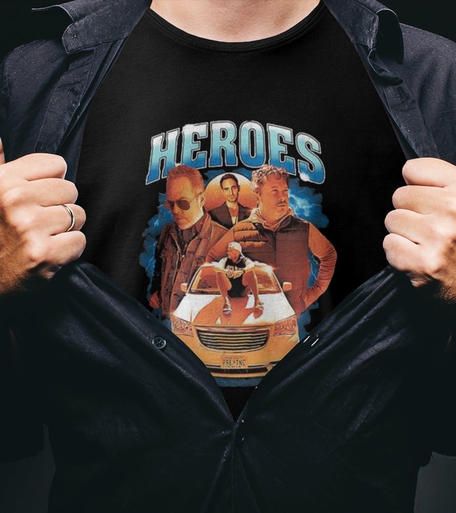 Heroes Pre-Inc Car Scene Trio T-Shirt