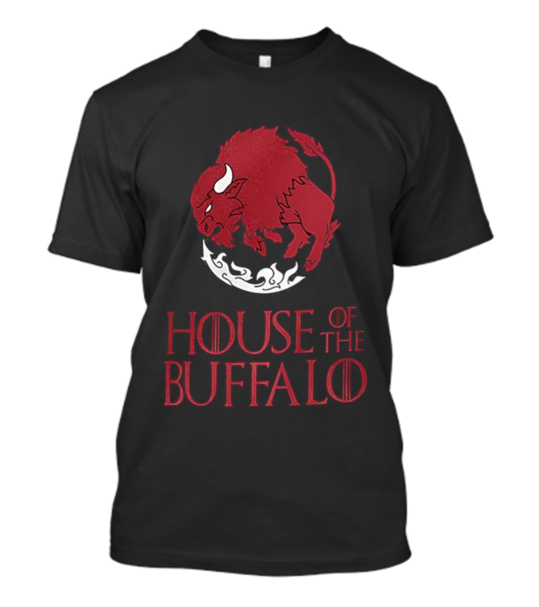 House Of The Buffalo Red Bull Emblem T-Shirt