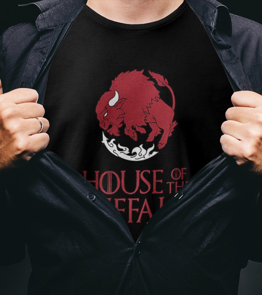 House Of The Buffalo Red Bull Emblem T-Shirt