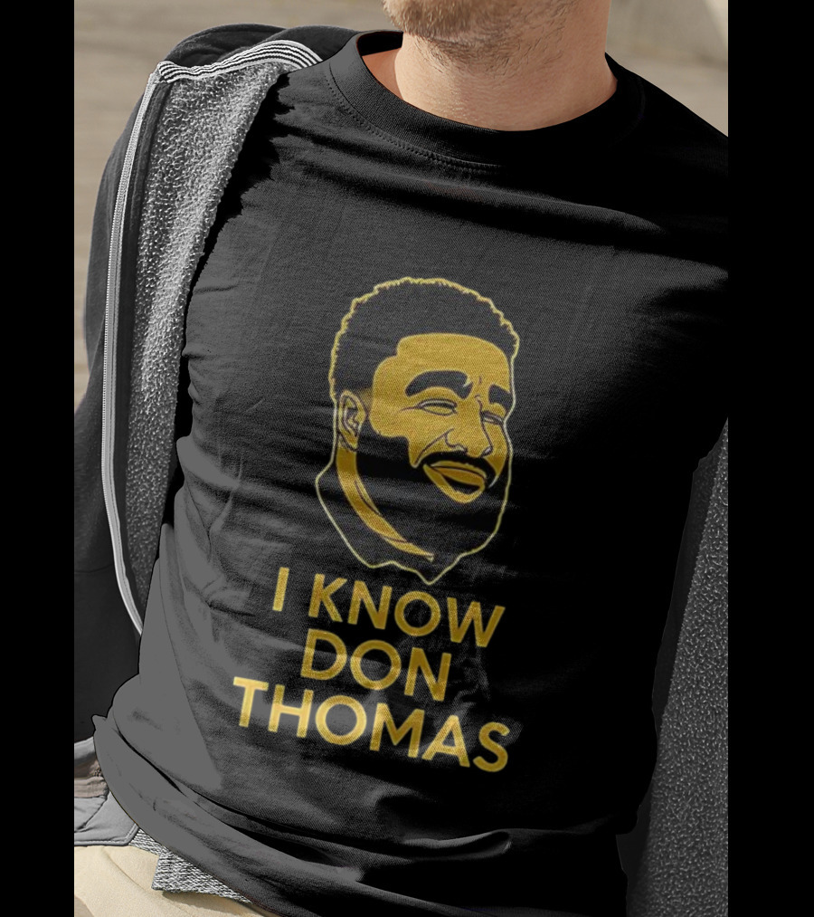 I Know Don Thomas Black And Yellow Portrait T-Shirt
