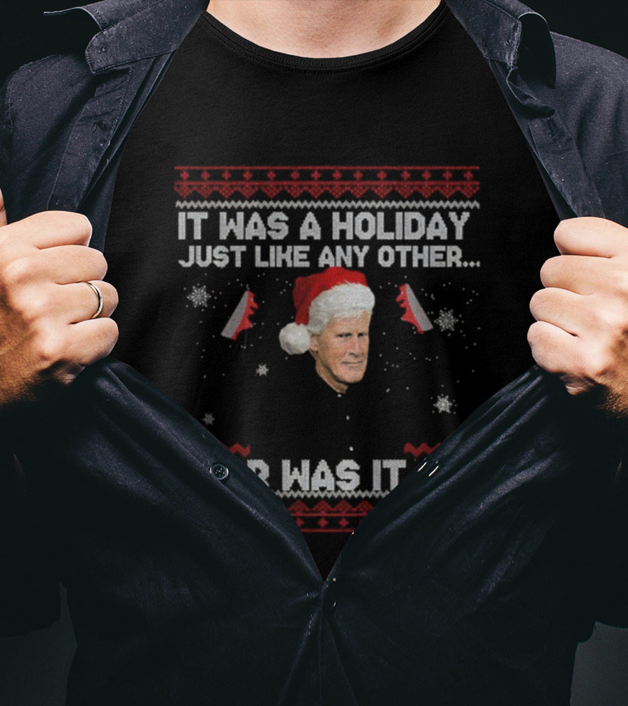 Keith Morrison True Crime Holiday Mystery Merry Xmas Santa Hat T-Shirt
