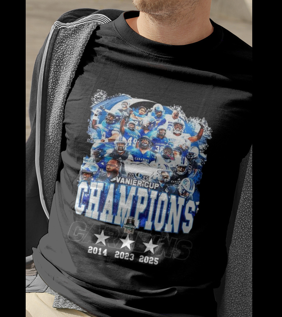 Montréal Carabins 2025 Vanier Cup Champions Player Collage T-Shirt