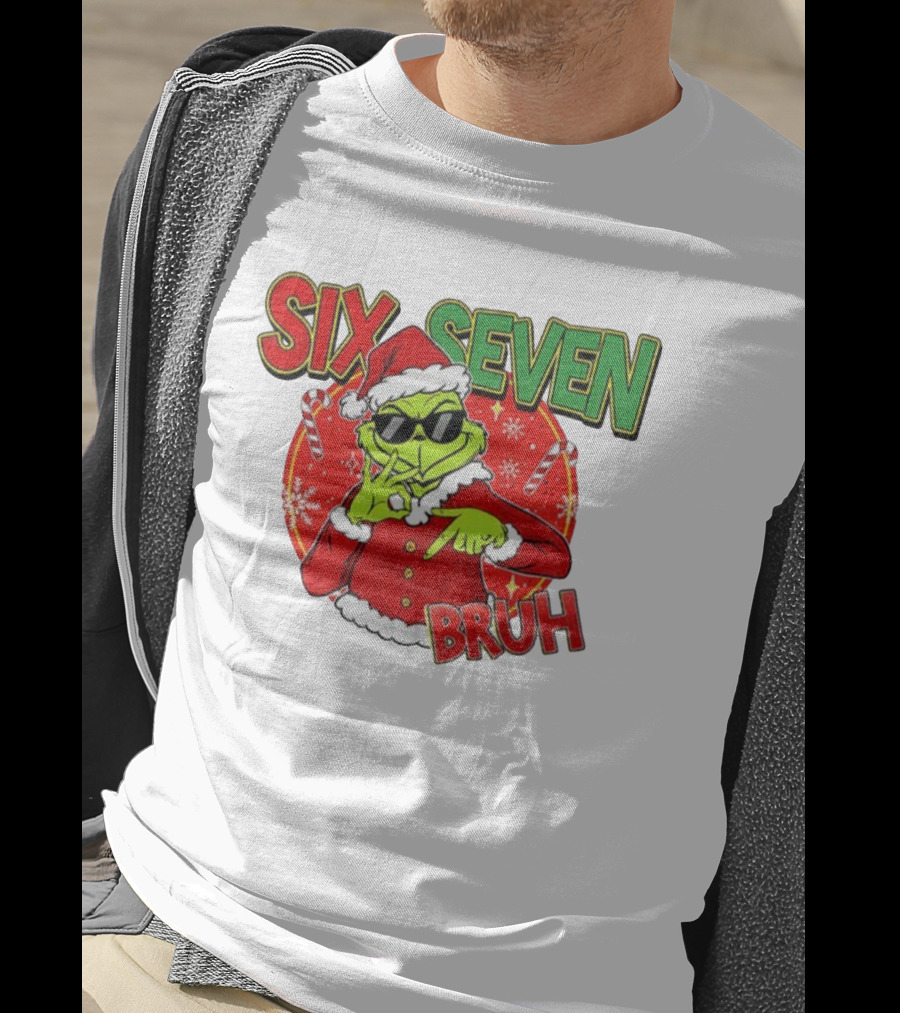 Grinch Santa Bruh Six Seven Christmas T-Shirt