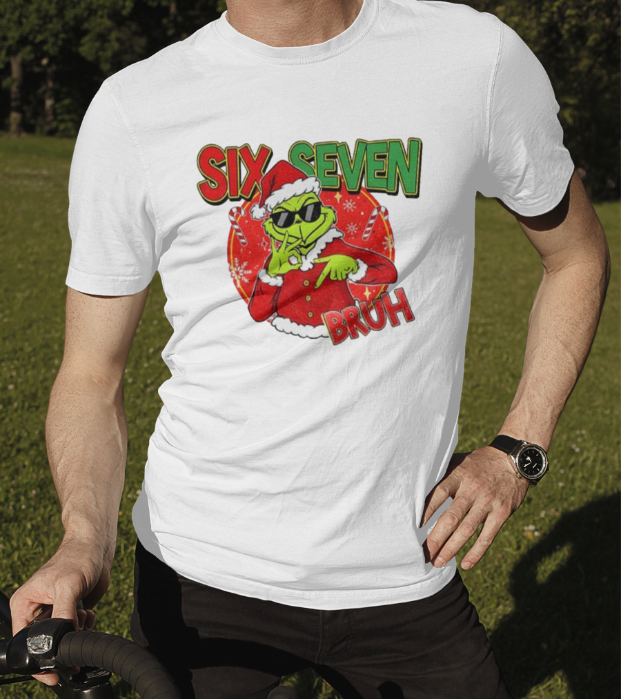 Grinch Santa Bruh Six Seven Christmas T-Shirt