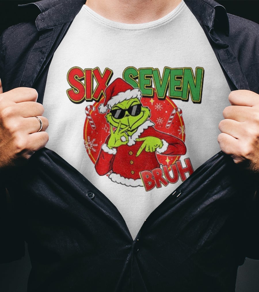 Grinch Santa Bruh Six Seven Christmas T-Shirt