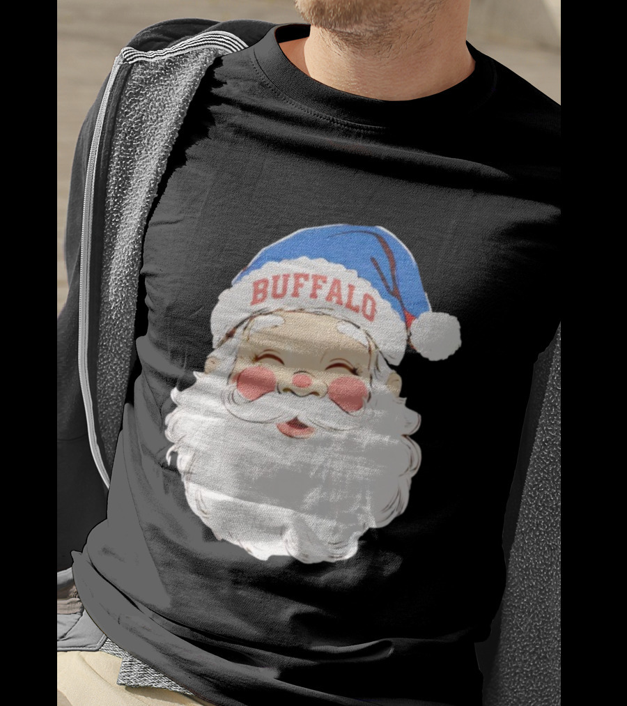 Buffalo Bills Merry Christmas Santa 2025 T-Shirt