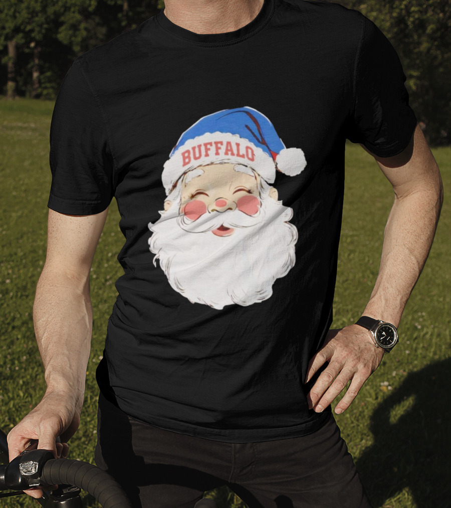 Buffalo Bills Merry Christmas Santa 2025 T-Shirt