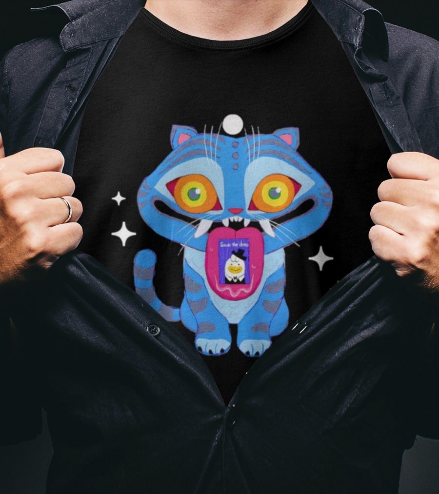 KPop Demon Hunters Save The Date Derpy Tiger T-Shirt