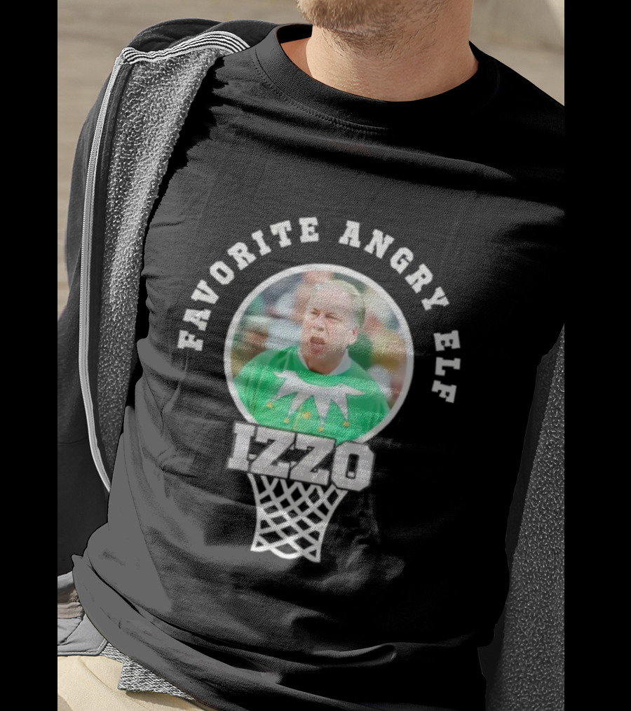 Favorite Angry Elf Izzo Basketball Coach Green Outfit T-Shirt