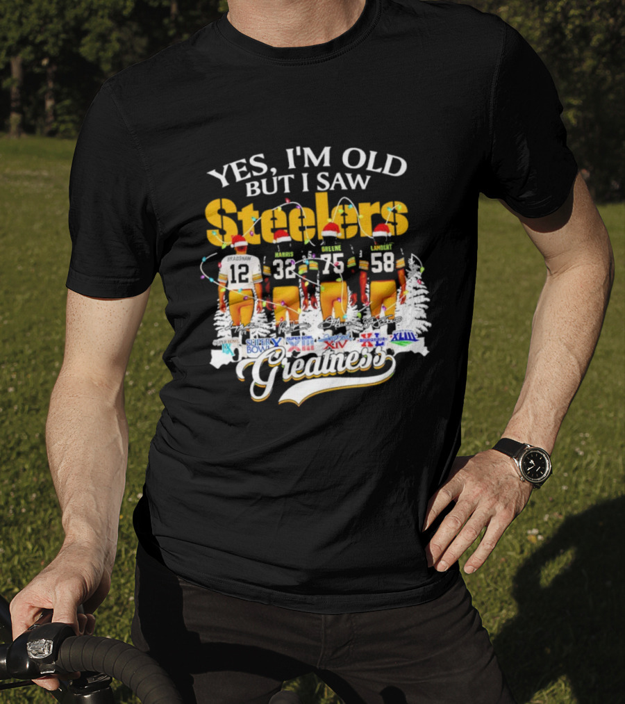 Yes I'm Old But I Saw Steelers Super Bowls Greatest T-Shirt
