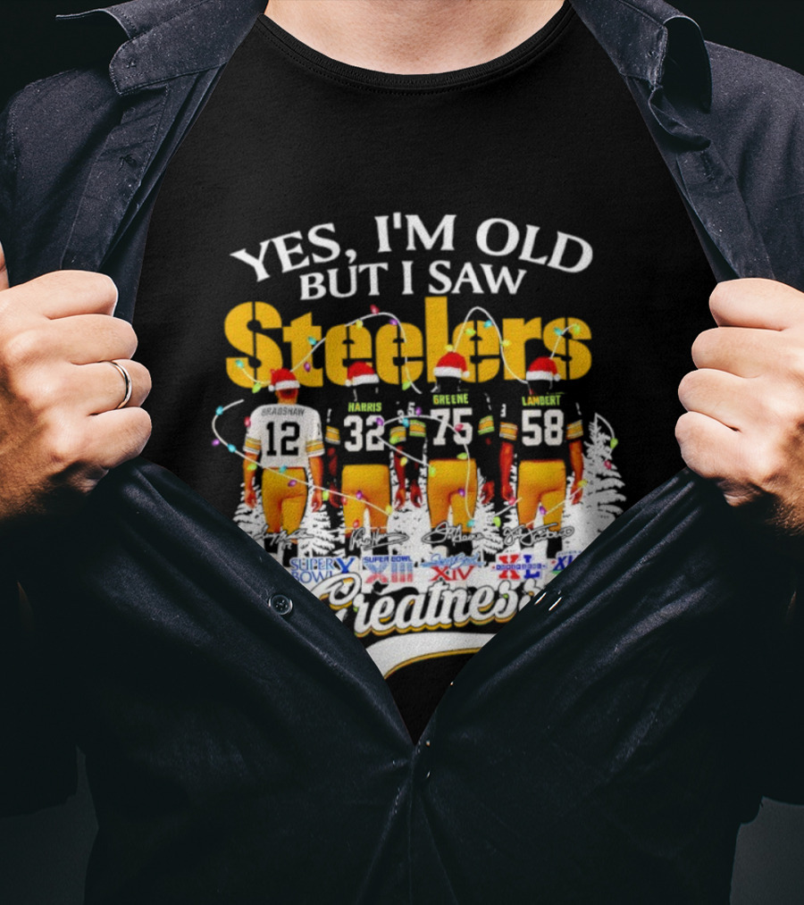 Yes I'm Old But I Saw Steelers Super Bowls Greatest T-Shirt