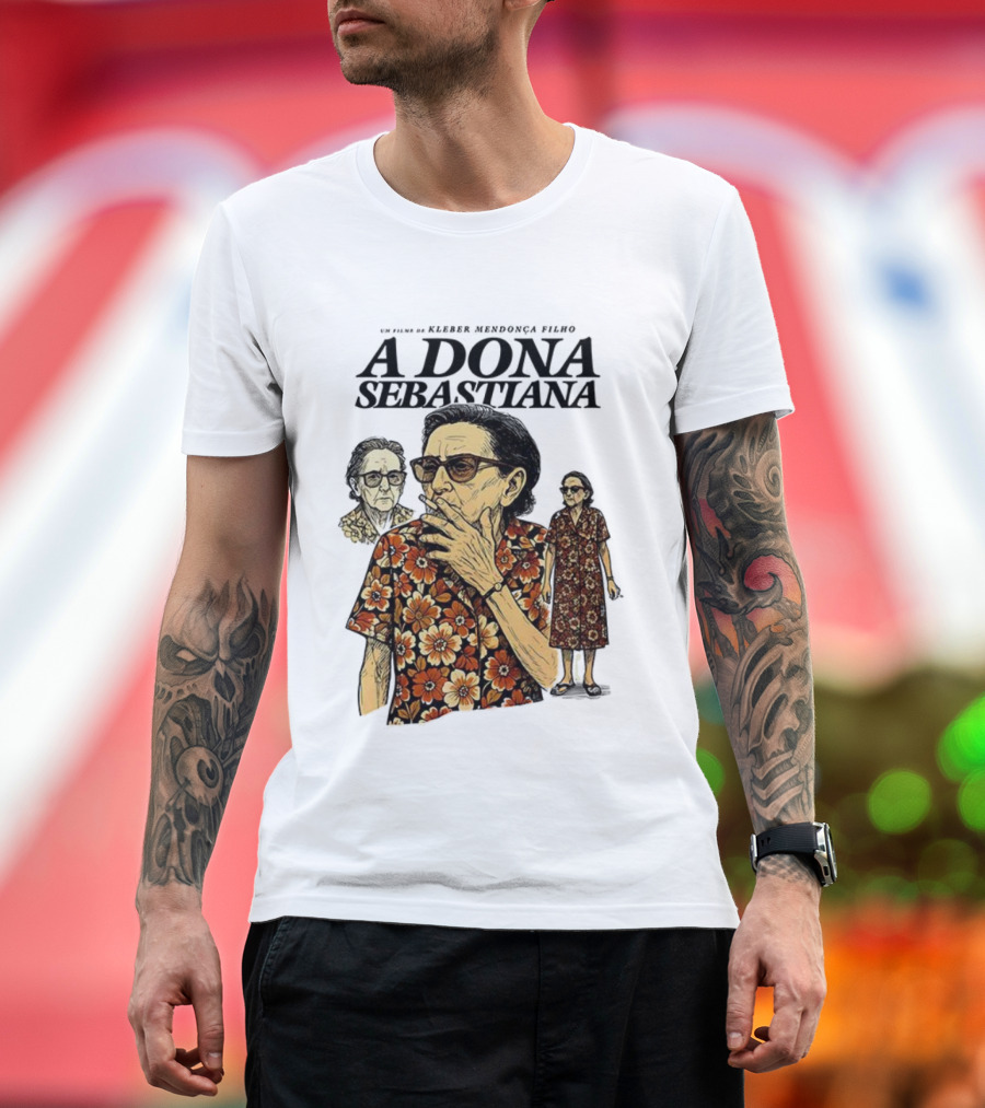 Dona Sebastiana Kleber Mendonça Filho Film Floral Attire T-Shirt