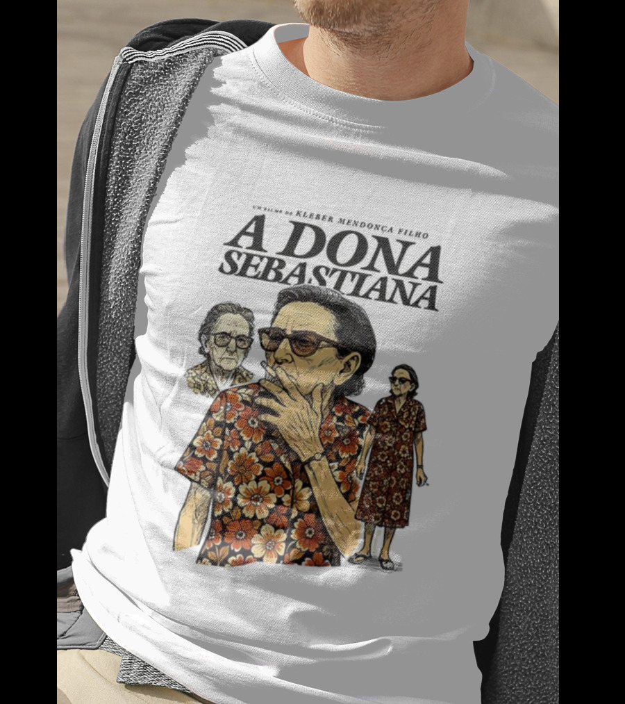 Dona Sebastiana Kleber Mendonça Filho Film Floral Attire T-Shirt