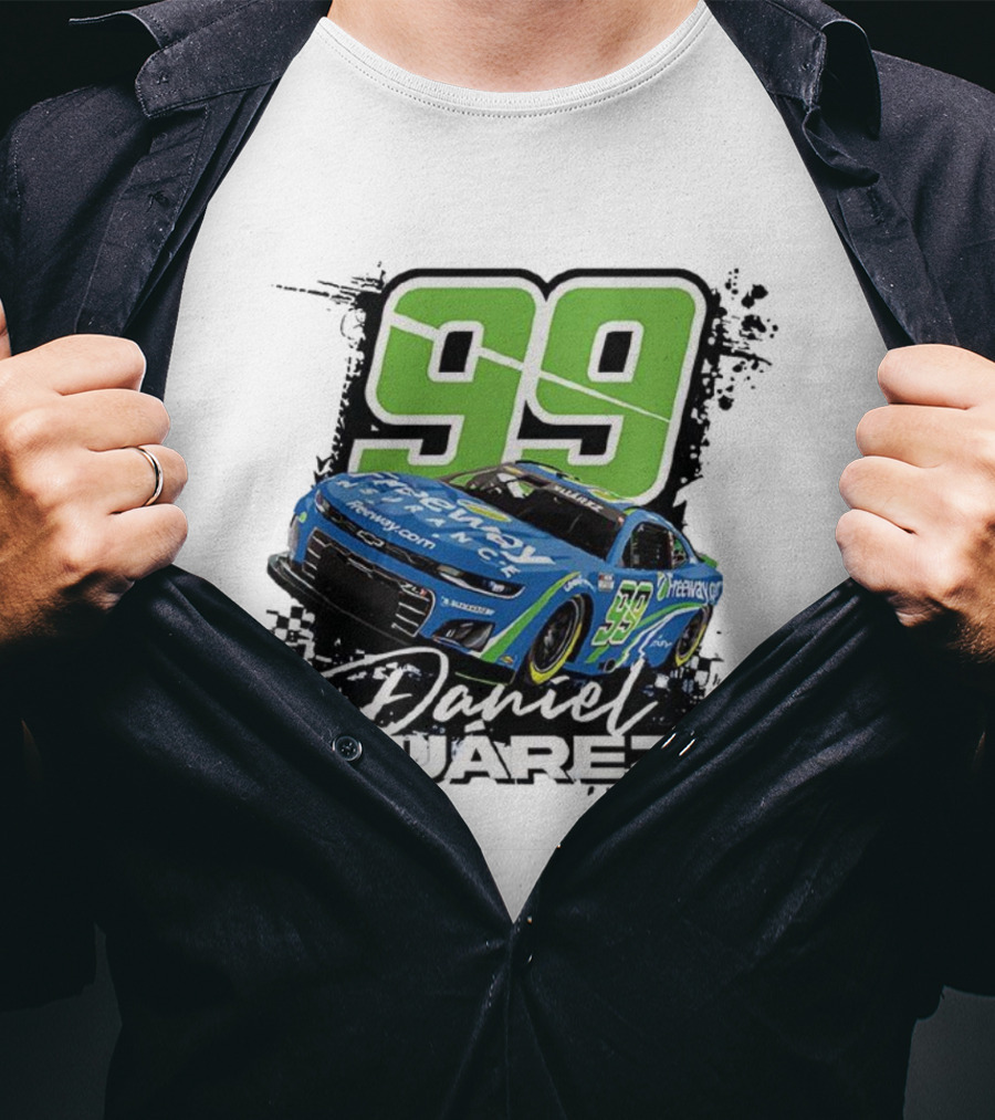 Daniel Suárez Number 99 Freeway Insurance Trackhouse Racing Chevrolet Camaro T-Shirt