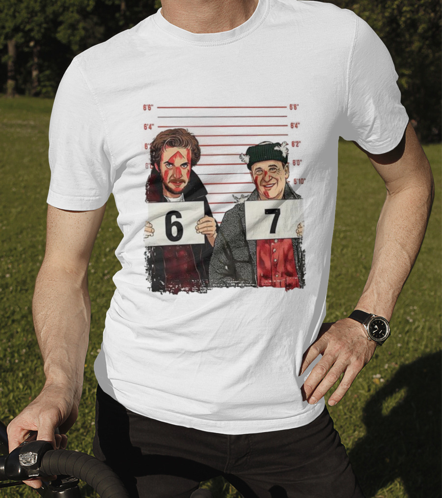 Harry And Marv Home Alone Shot 6 7 Meme T-Shirt