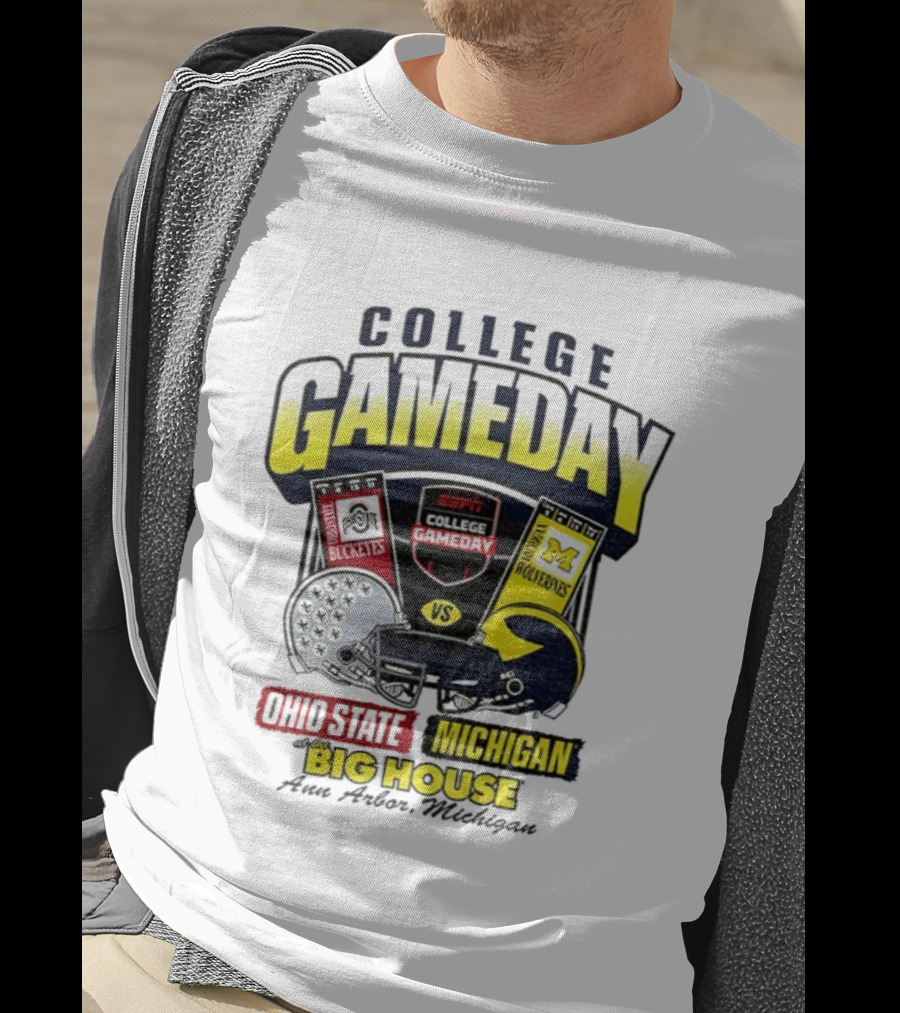 College Gameday ESPN Ohio State Vs Michigan Wolverines Big House T-Shirt