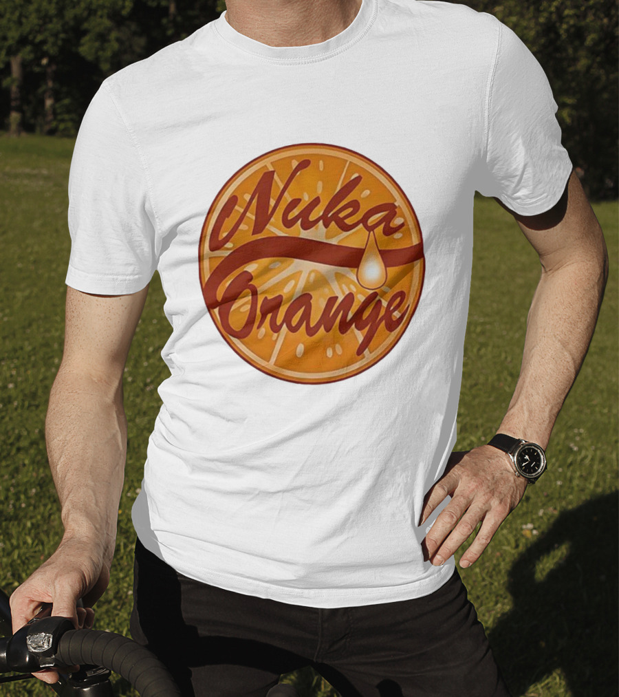 Nuka Orange Vintage Juice Cap Fallout Style Retro Design T-Shirt