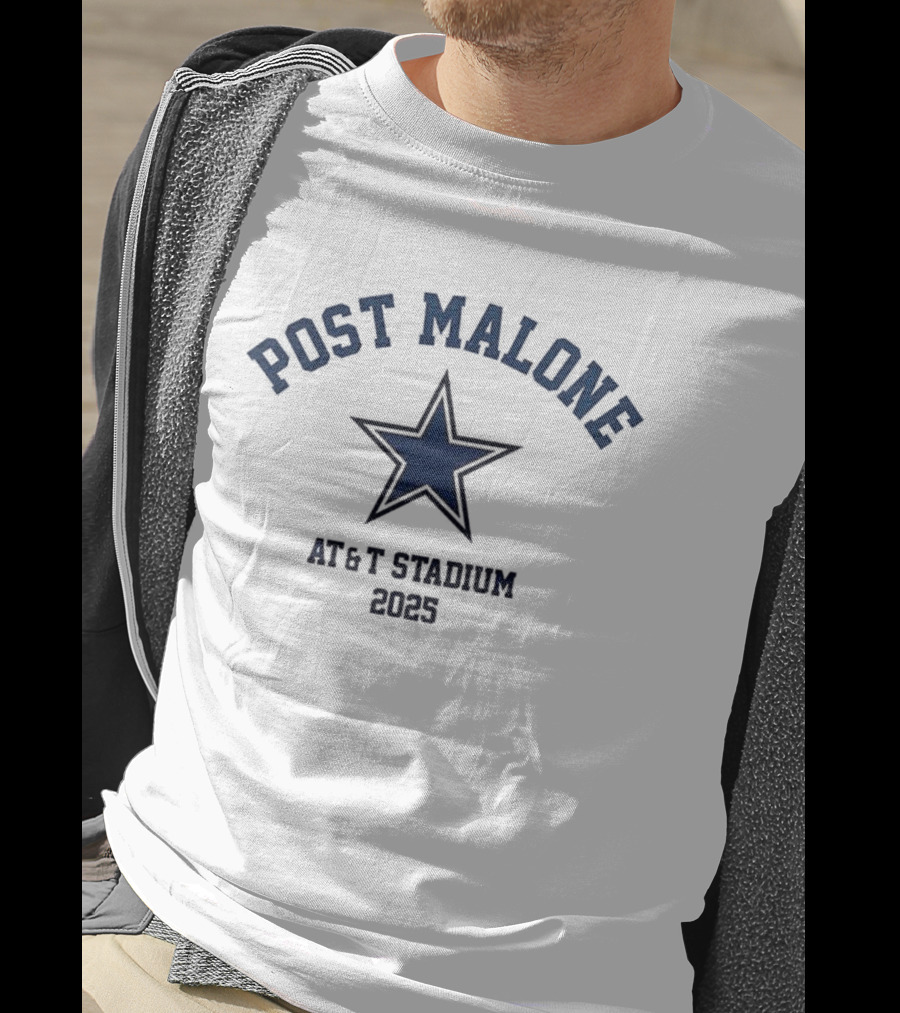 Post Malone AT&T Stadium 2025 Star Event T-Shirt