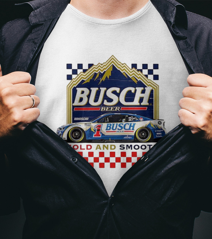 Busch Beer NASCAR Ross Chastain Trackhouse Racing Number 1 Cold And Smooth T-Shirt