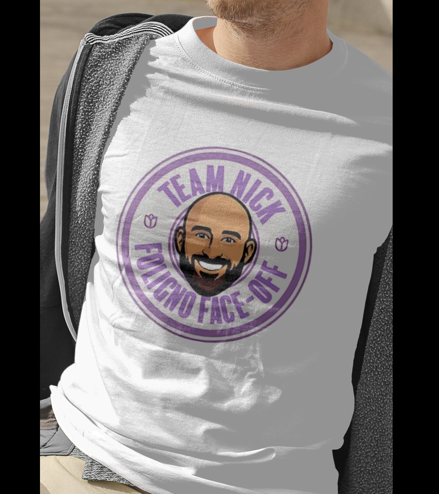 Team Nick Foligno Face-Off Circle Badge T-Shirt