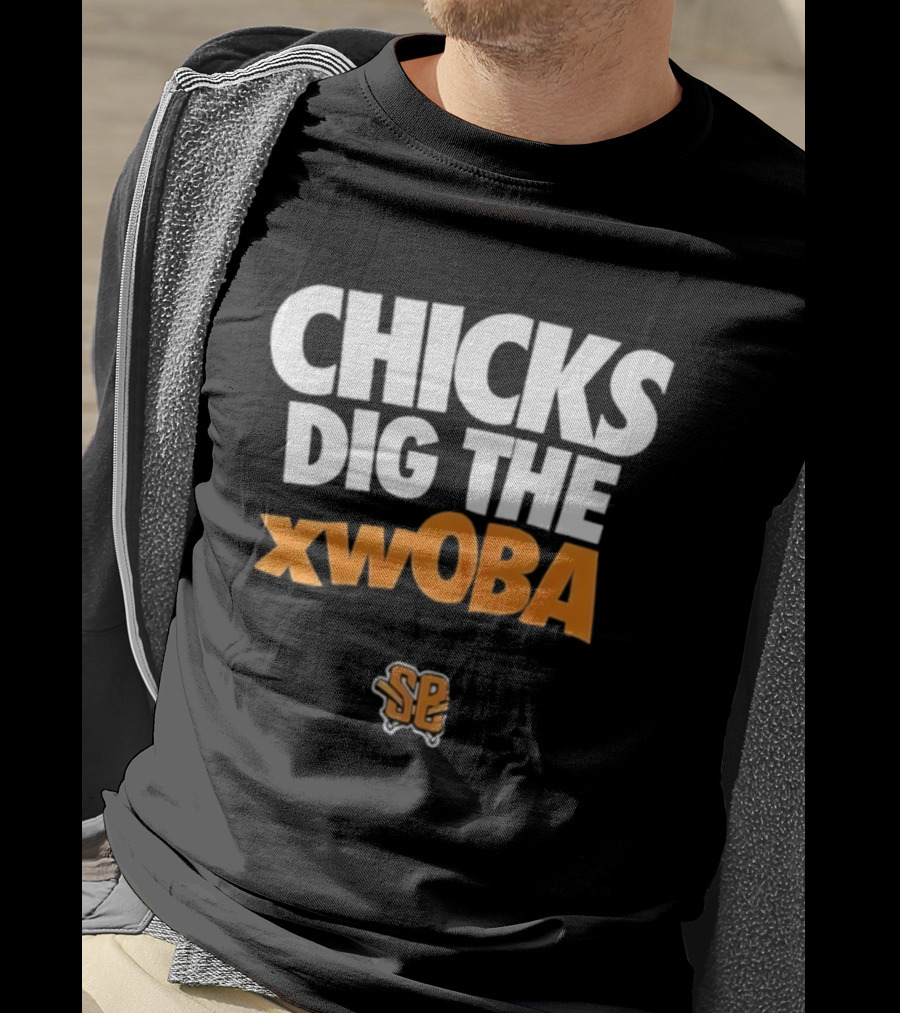Chicks Dig The XwOBA Baseball Fan Appreciation T-Shirt