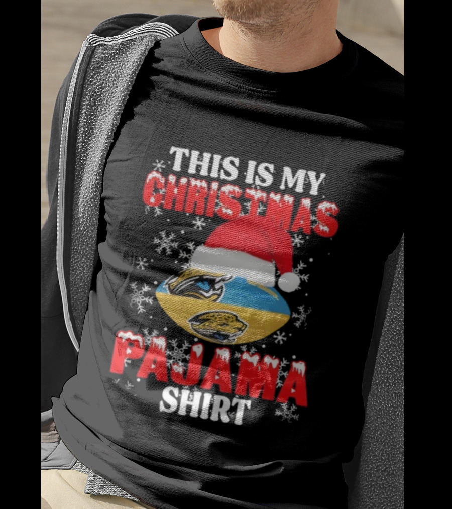 Jacksonville Jaguars This Is My Christmas Pajama Football Holiday T-Shirt