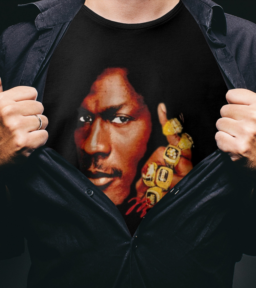 NBA Legend Michael Jordan Championship Rings Signature T-Shirt