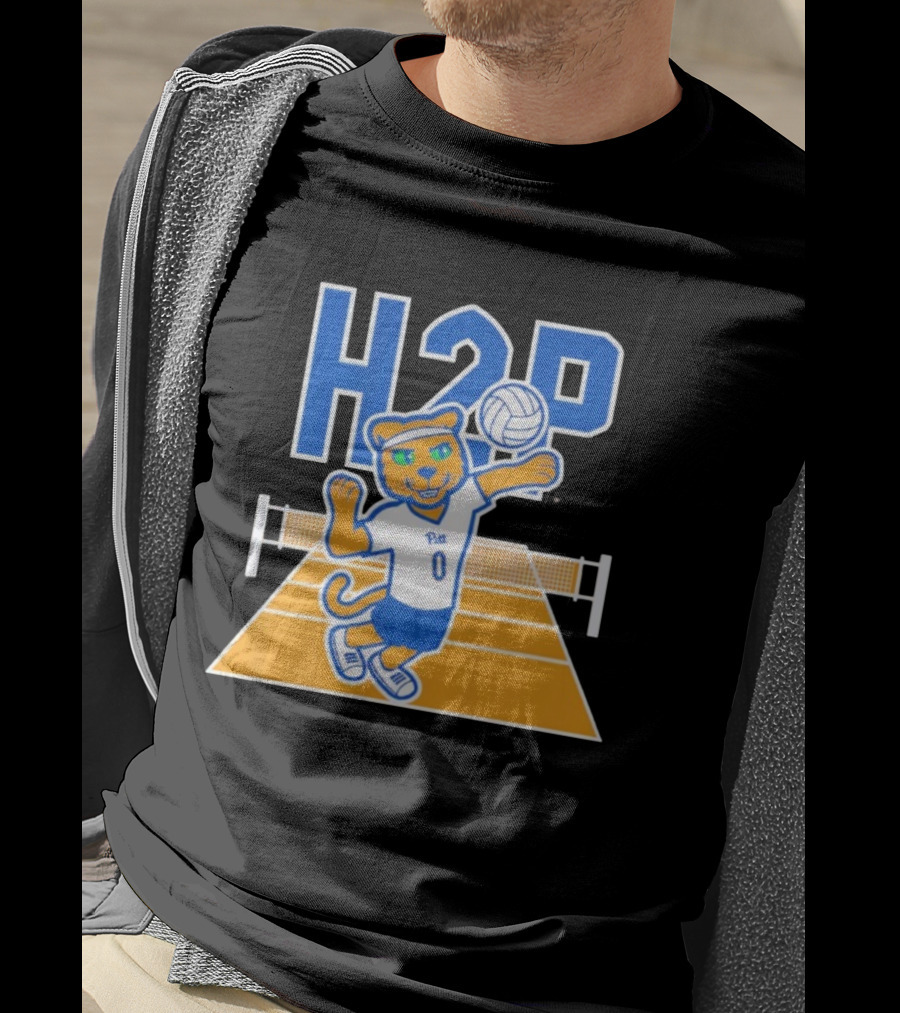 Pitt H2P Volleyball Roc Mascot Sports Team Apparel T-Shirt