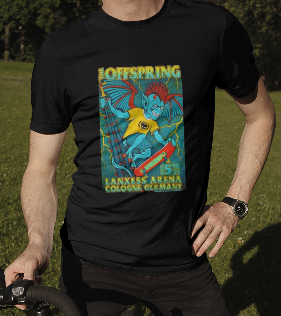 The Offspring Lanxess Arena Cologne Germany Nov 5th 2025 Supercross Monster Bat Skateboard Event T-Shirt