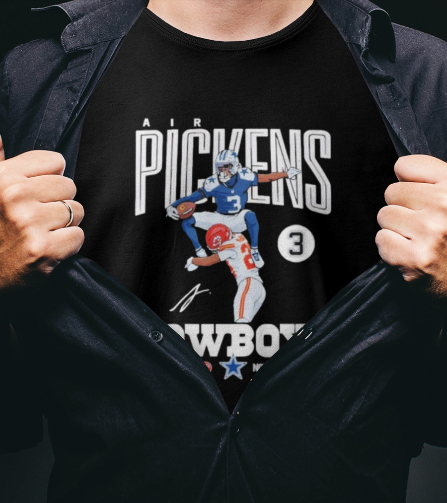 Pickens Cowboys KC Chiefs Catch November 27th 2025 Signature T-Shirt