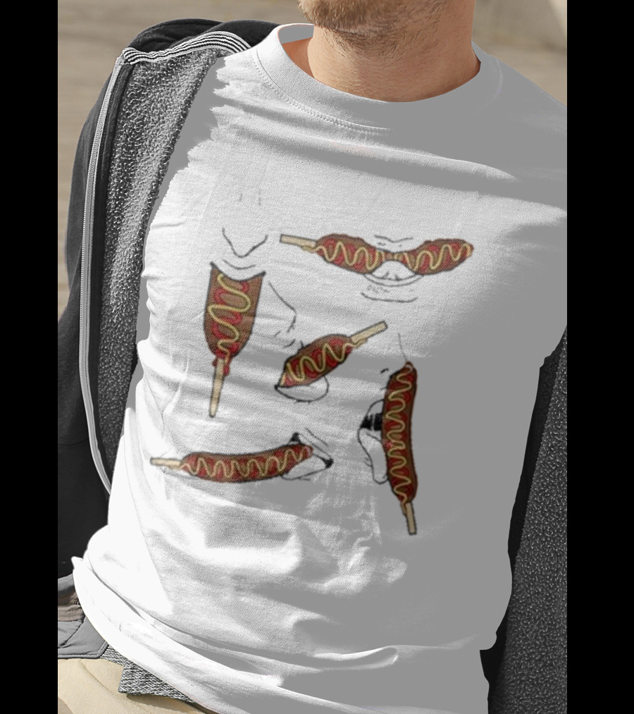 Buboosenchan Enjoying Corn Dog Snack T-Shirt