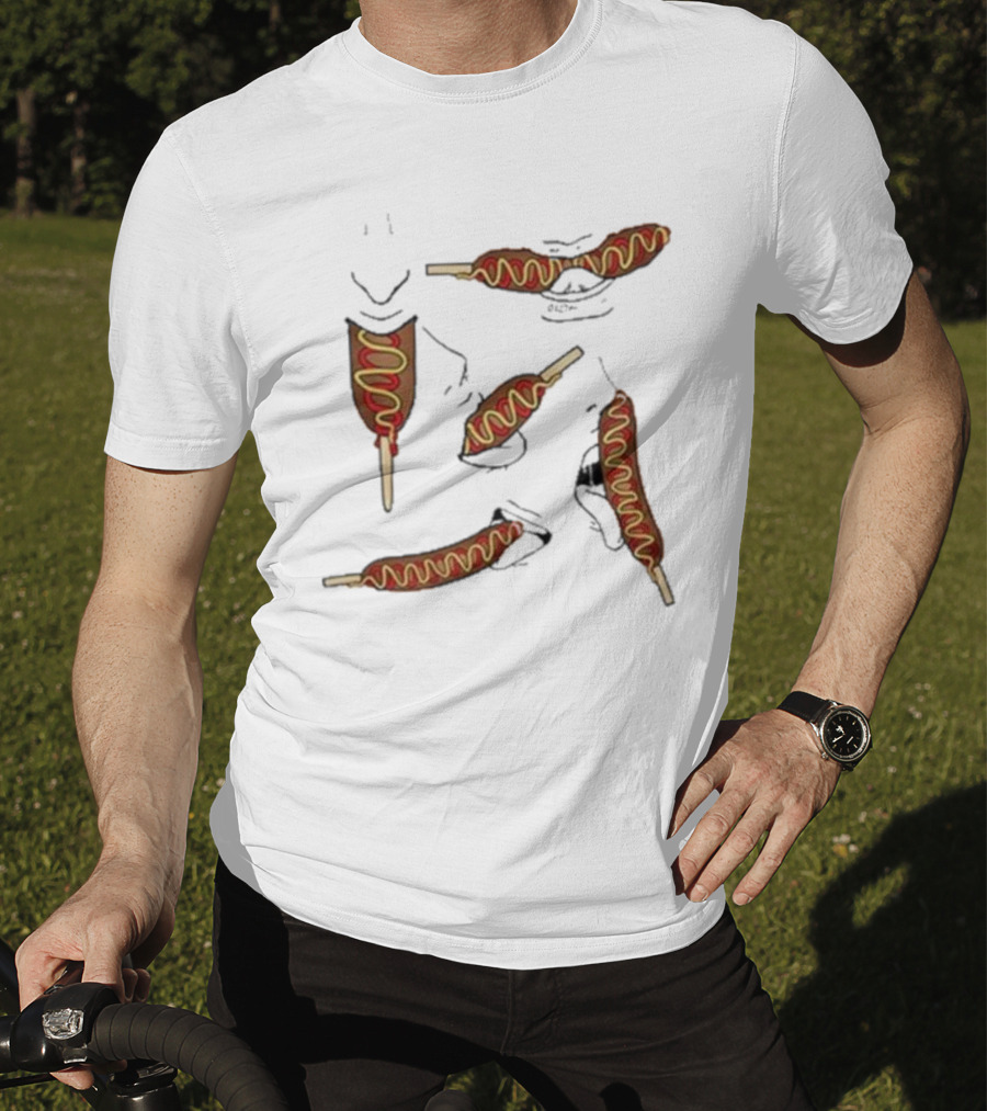 Buboosenchan Enjoying Corn Dog Snack T-Shirt