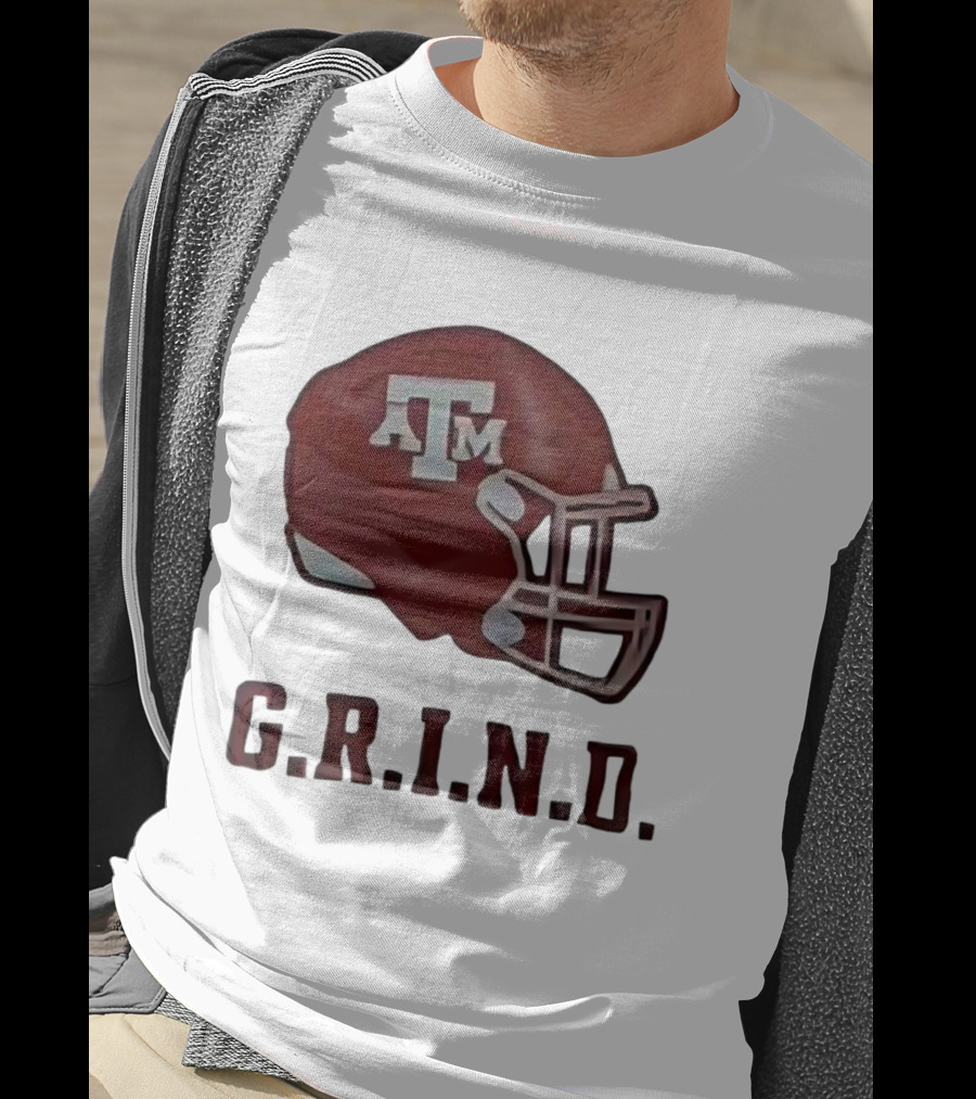Texas A&M Aggies Football Helmet GRIND T-Shirt