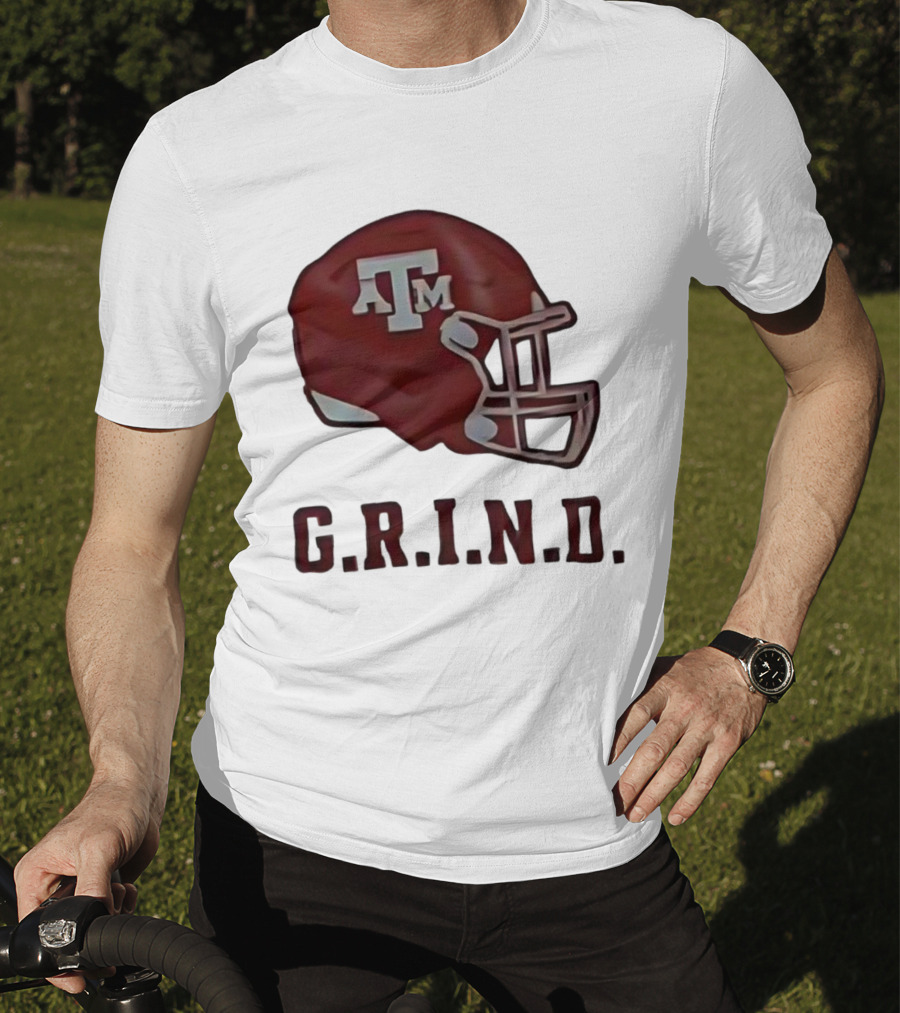 Texas A&M Aggies Football Helmet GRIND T-Shirt